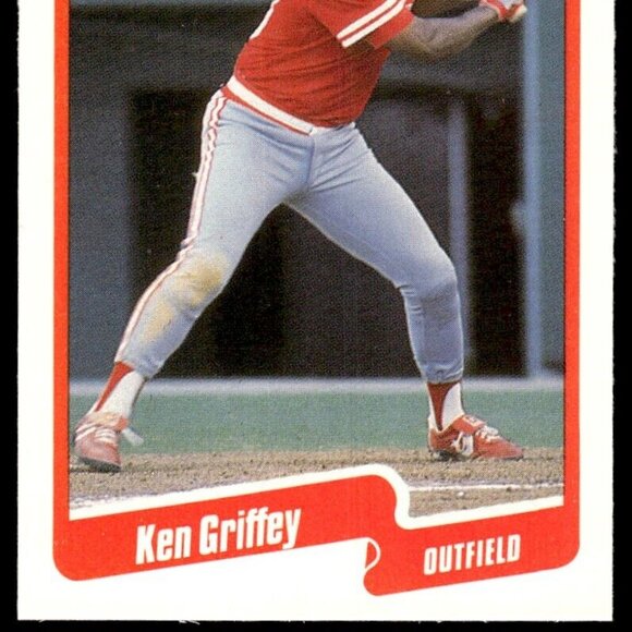 1990 Fleer Ken Griffey Cincinnati Reds #420 Baseball Card. HOF GQ - Picture 3 of 8